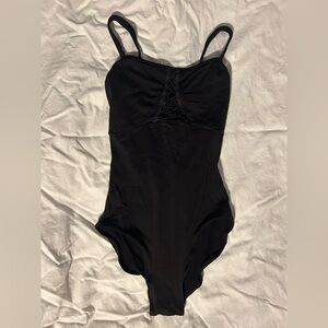 Black Bodysuit with Strappy Back